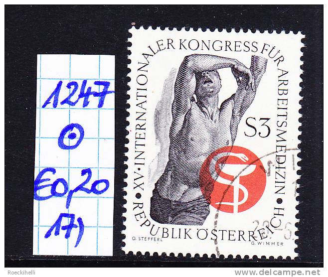 19.9.1966 - SM "XV. Internationaler Kongress für Arbeitsmedizin" -  o gestempelt - siehe Scan (1247o 01-24)