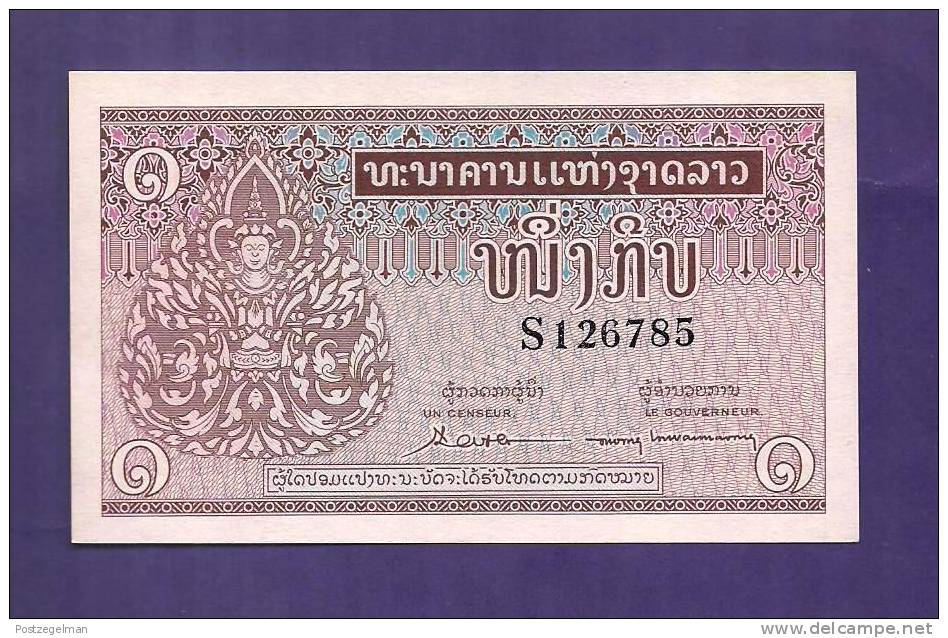 LAOS,    Banknote,  Mint UNC.   . 1 KIP - Laos