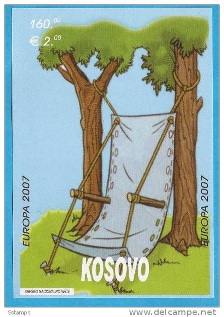 2007X   KOSOVO JUGOSLAVIJA SERBIA EUROPA 2007 CEPT  SCOUTS   MNH - 2007