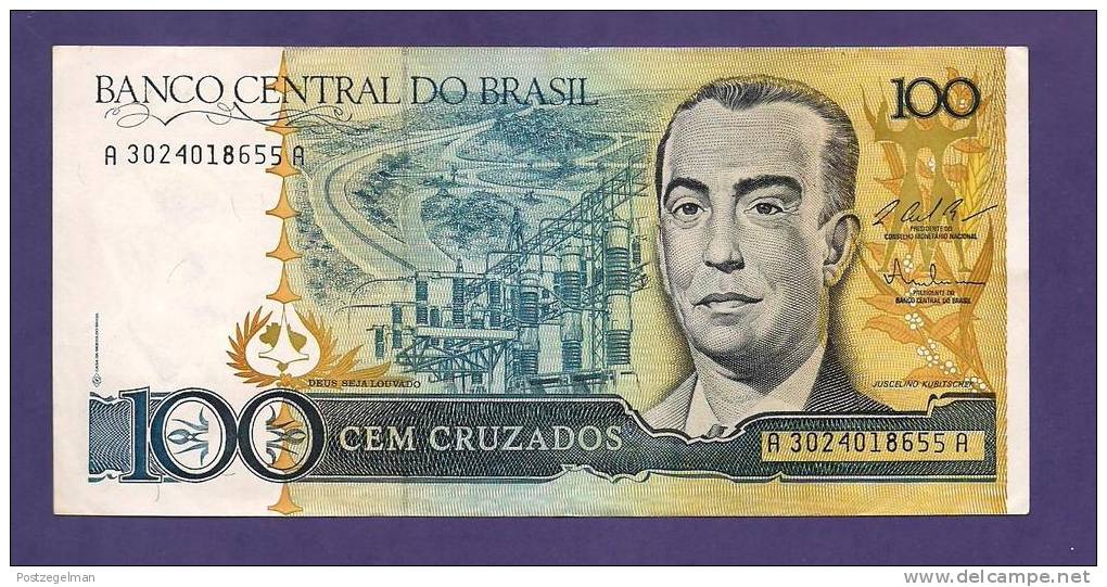 BRASIL ,  Banknote,  MINT UNC. , 100 Cruzados - Brazil