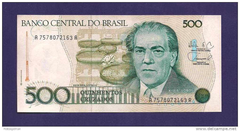 BRASIL ,  Banknote,  MINT UNC. , 500 Cruzados - Brazilië