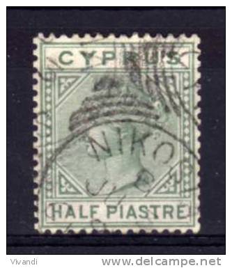 Cyprus - 1883 - &frac12; Piastre (Die I Watermark Crown CA) - Used - Chypre (...-1960)