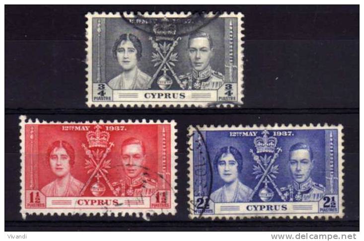 Cyprus - 1937 - Coronation - Used - Zypern (...-1960)