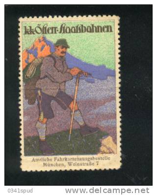 Allemagne   Vignette Label  Vignetta  Alpinismo Alpinisme  Mountain Climbing - Escalada