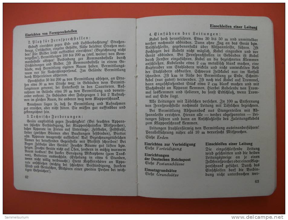 Soldatenlexikon "Nachrichten-Lexikon" Merkbuch Für Soldaten Der Nachrichtentruppe Von 1935 - Policía & Militar