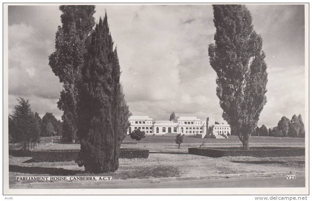 CANBERRA  -AUSTRALIA-  PARLIAMENT HOUSE SCRITTA BELLA FOTO D´EPOCA ORIGINALE 100% - Canberra (ACT)