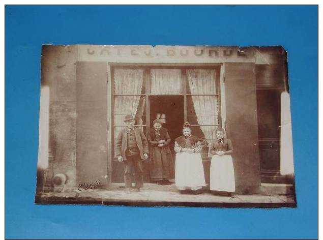 Photo Originale Ancienne VOIRON Isere Cafe J BOURDE RARE - Voiron