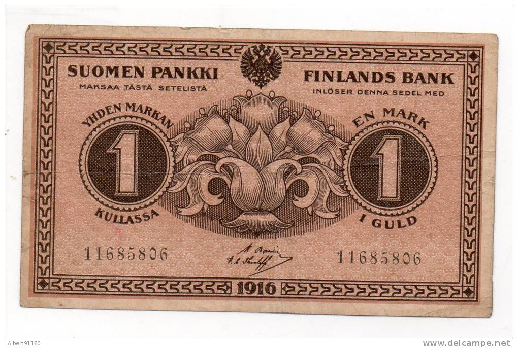 FINLANDE  1Mark 1916 - Russie