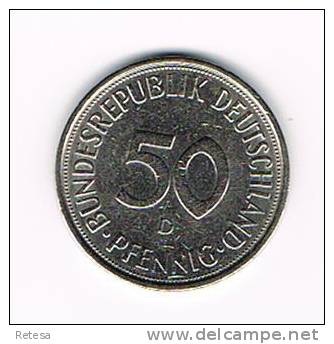 DUITSLAND 50 PFENNIG  1974 D - 50 Pfennig