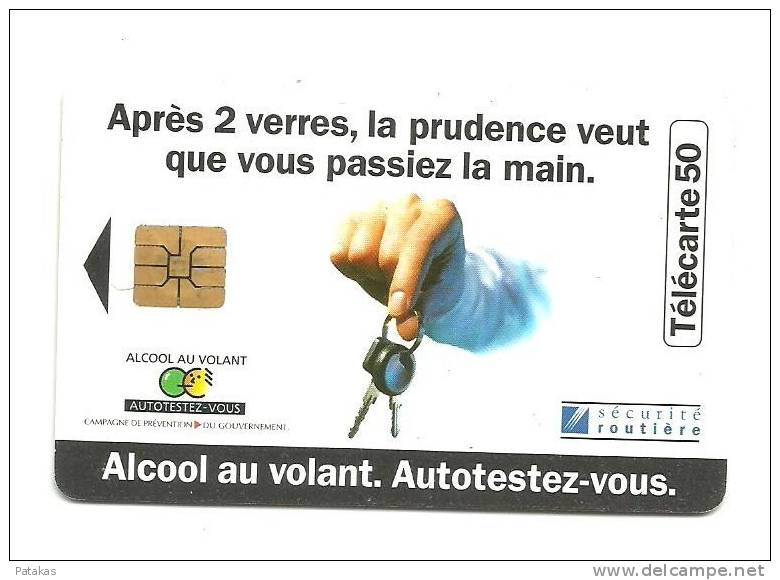 Télécarte 50 Alcool Au Volant, Autotestez-vous - 1996