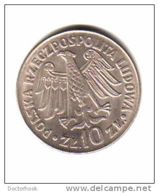 POLAND    10  ZLOTYCH  1964  (Y# 52) - Poland