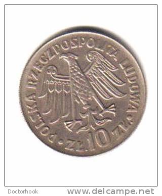 POLAND    10  ZLOTYCH  1964  (Y# 52) - Poland