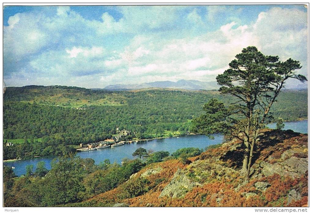 12905. Postal Aerea AUCHTERARDER  (Gran Bretaña) 1965. Vista De Windermere (westmorland) - Storia Postale