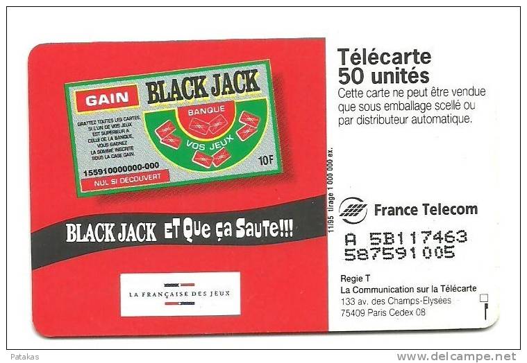 Télécarte 50 Black Jack - 1995