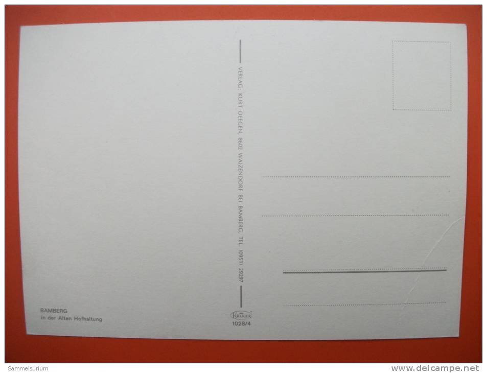 (1/4/80) AK Bamberg "In Der Alten Hofhaltung" - Bamberg
