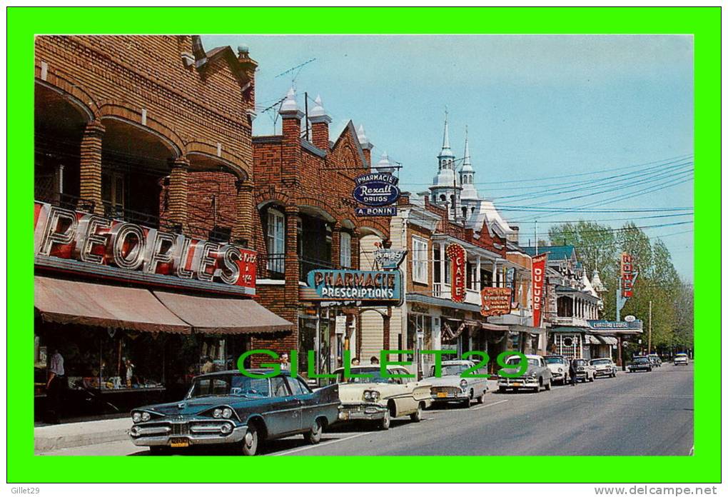 LOUISEVILLE, QUÉBEC -  LA RUE PRINCIPALE - ANIMÉE DE VIEILLE VOITURES - UNIC -  CIRCULÉE - - Autres & Non Classés