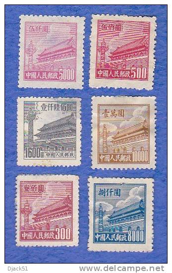 CHINE / Lot (e) De 6 Timbres - Lots & Serien