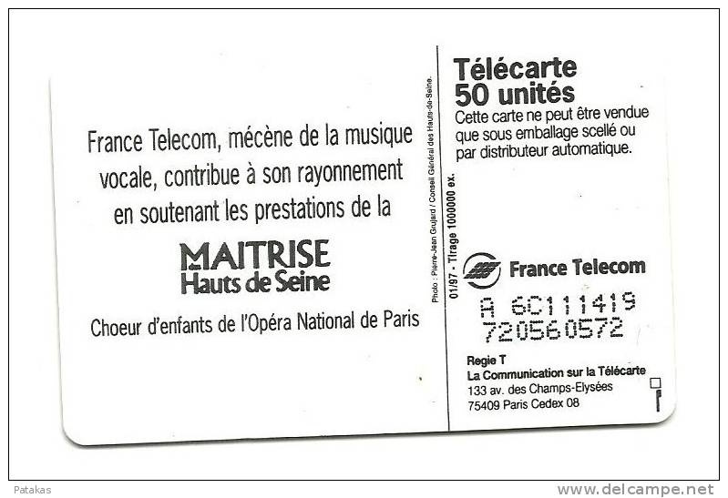 Télécarte 50 Maitrise Des Hauts De Seine - 1997