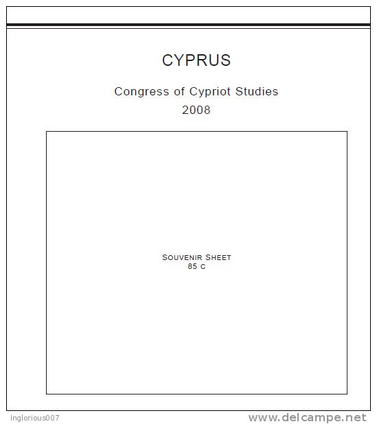 CYPRUS STAMP ALBUM PAGES 1880-2011 (141 pages)