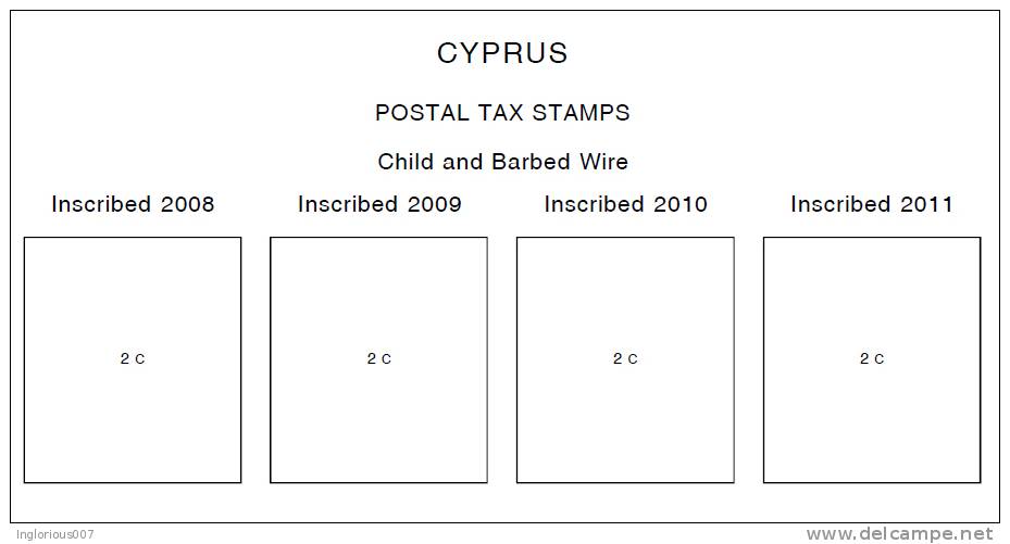 CYPRUS STAMP ALBUM PAGES 1880-2011 (141 pages)