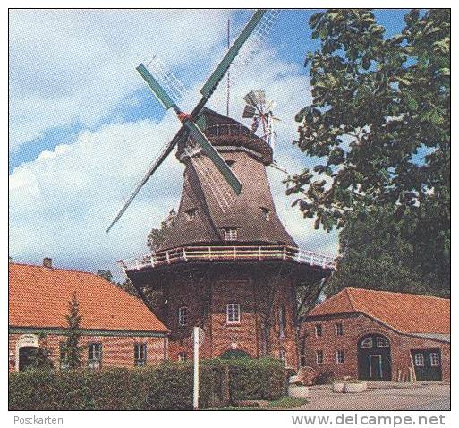 POSTKARTE JEVER MIT WAPPEN & GESCHICHTE CHRONIK Chronikkarte Chronique Chronicle Storycard Mühle Windmill Molen Mill - Jever