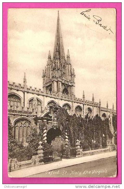 Oxford - Saint Mary The Virgin's - F.FRITH &amp; CO - 1906 - Oxford