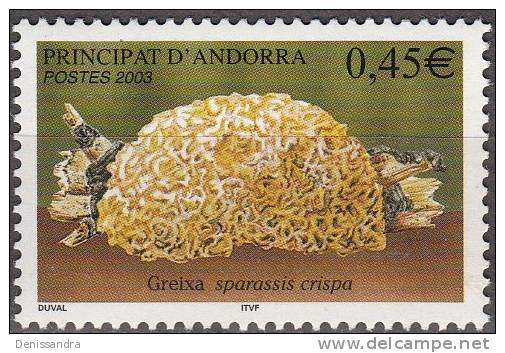 Andorre Français 2003 Michel 606 Neuf ** Cote (2008) 2.00 € Champignon Clavaire Crépue - Unused Stamps