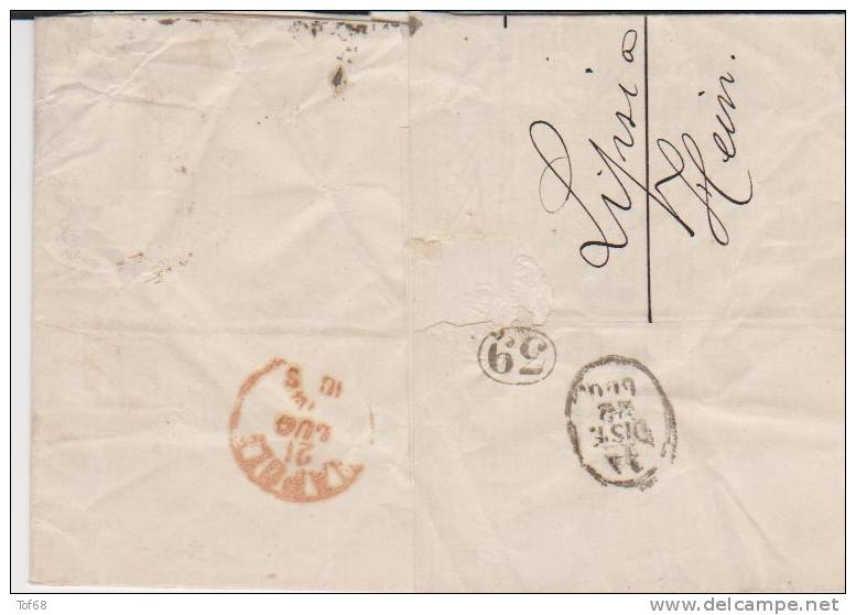 Enveloppe De 1874 De Leipzig Pour Naple Napoli - Storia Postale