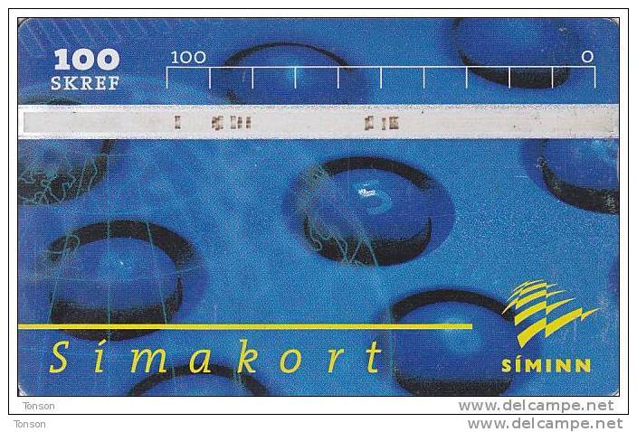 Iceland, ICE-D-20, 100 SKREF, 1998 Siminn Call Center, 2 Scans. - Iceland