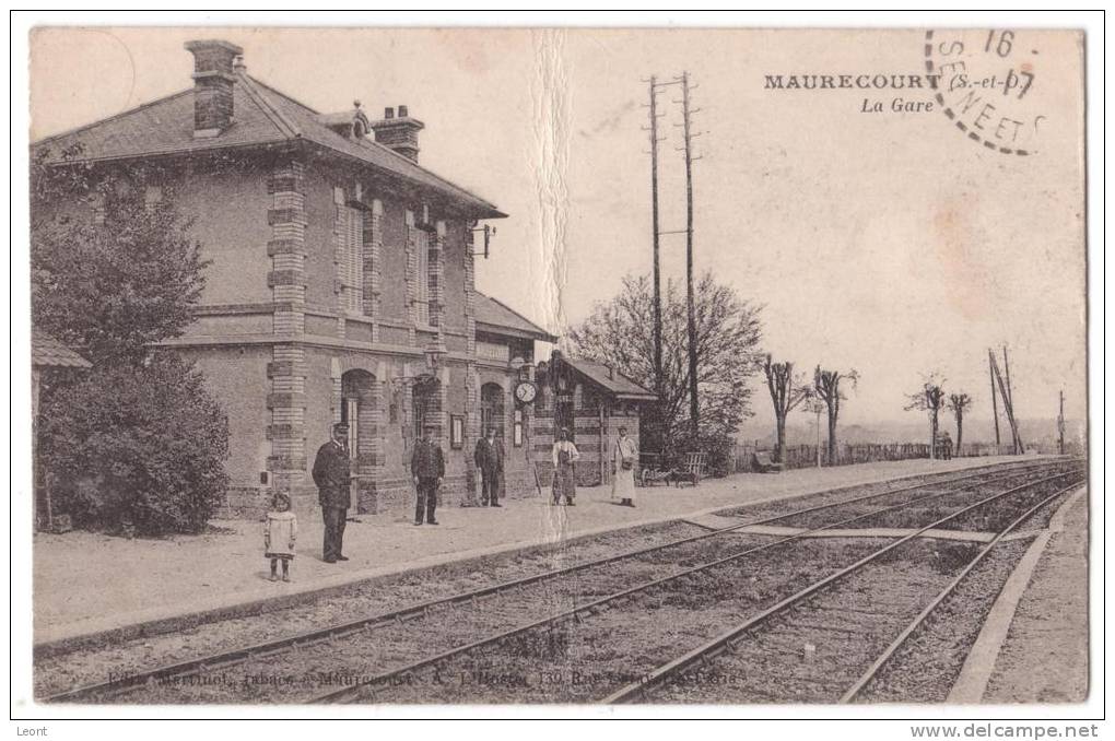 France - Maurecourt  - La Gare - 1917 - Maurecourt