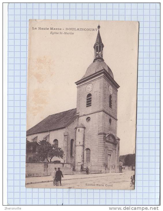 CPA - DOULAINCOURT - Eglise Saint Martin - La Haute Marne - Etat Moyen - Doulaincourt