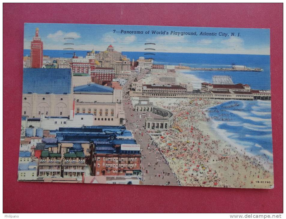 New Jersey > Atlantic City    Panorama Worlds Playground 1951 Cancel==+== Ref 716 - Atlantic City
