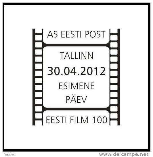 Cinema Estonia 2012  Stamp  FDC (Tallinn) Centenary Of Estonian Film Art Mi 732 - Cinema