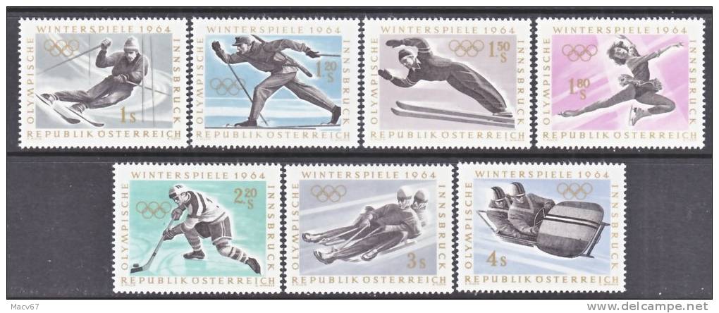 Austria 711-17   **  WINTER  OLYMPICS - Ungebraucht