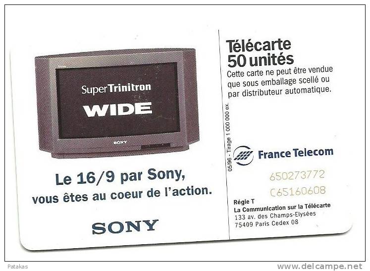 Télécarte 50 Sony - 1996