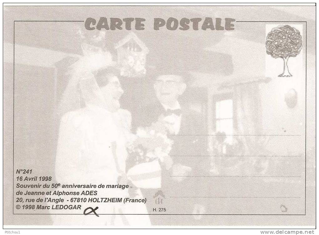 16 Avril 1998 Souvenir Du 50ème Anniversaire De Mariage De Jeanne Et Alphonse ADES - Ledogar