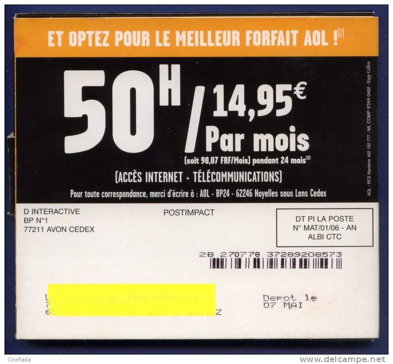 AOL 7.0 50H D´essai Exclusives. WWW.com. Présenté En Coffret Carton. - Kits De Connexion Internet