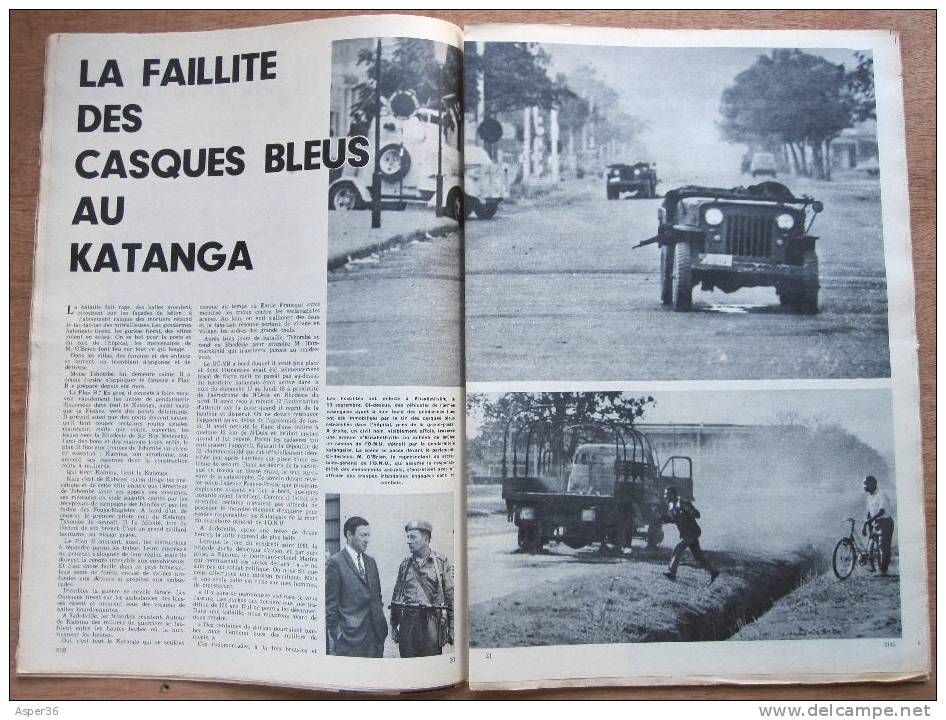 Magazine Avec Article "Congo, La Faillite Des Casques Bleus Au Katanga" 1961 - Collections