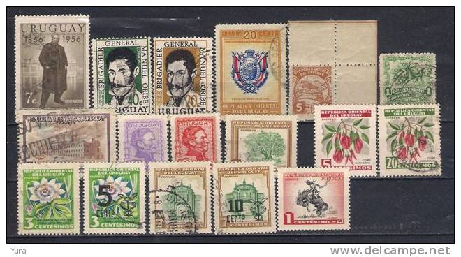 Lot 60 Uruguay 17 Different   MNH, Used - Uruguay