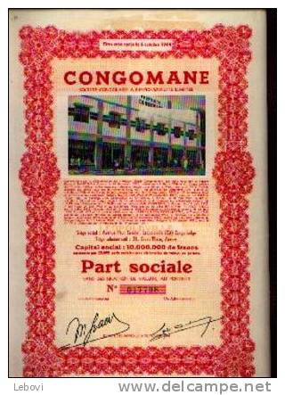 "CONGOMANE" - Part Sociale - Afrique