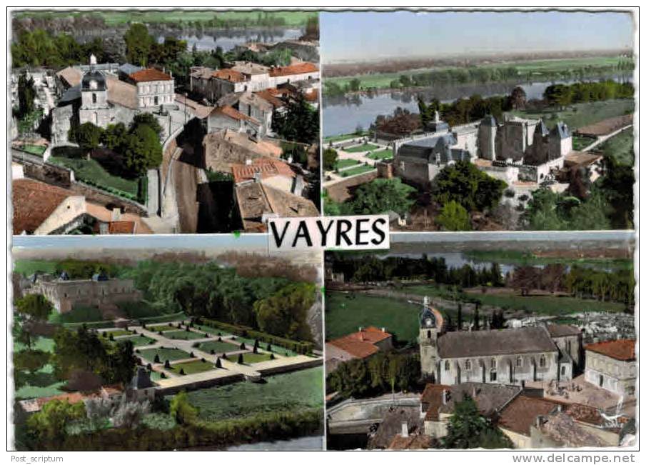 Vayres - Multivue : Quartier église,  Chateau,  Jardins Du Chateau, église - Bazas