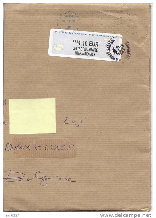 4 Enveloppes Avec Vignette D'affranchissement France - 2000 « Avions En Papier »