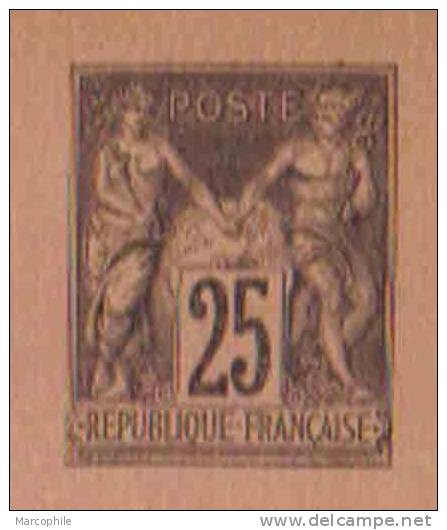 FRANCE - TYPE SAGE / 1886 ENTIER POSTAL - CARTE LETTRE / COTE 40.00 EUROS (ref 3544) - Cartoline-lettere