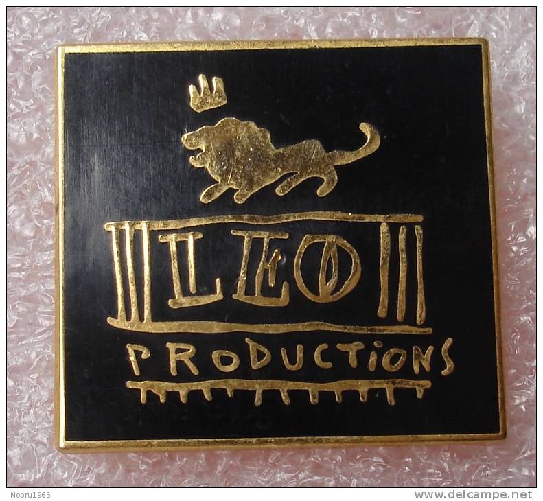 Pin's Cinéma LEO PRODUCTION . Lion . Egf . émail Grand Feu - Kino