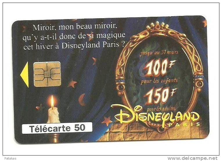Télécarte 50 Disneyland Paris Miroir Mon Beau Miroir - 1995