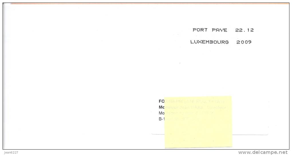 2 Lettres "Port Payé" - Luxembourg - Maschinenstempel (EMA)