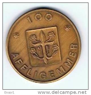 België 100 Afligemmer 1981 Gemeentepenning Teralfener - Gemeentepenningen