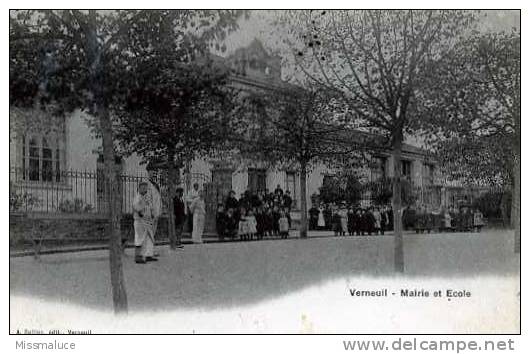 78 YVELINES VERNEUIL MAIRIE ET ECOLE - Verneuil Sur Seine