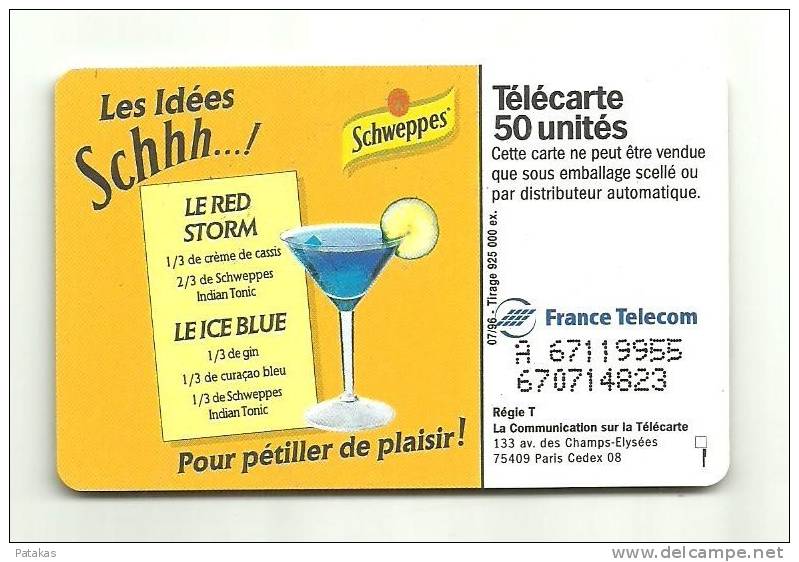 Télécarte 50 Schweppes - 1996