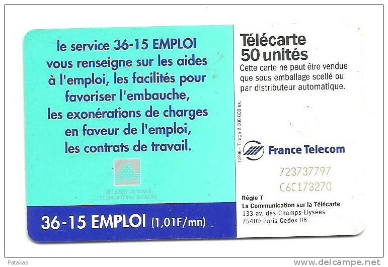 Télécarte 50 3615 EMPLOI - 1996